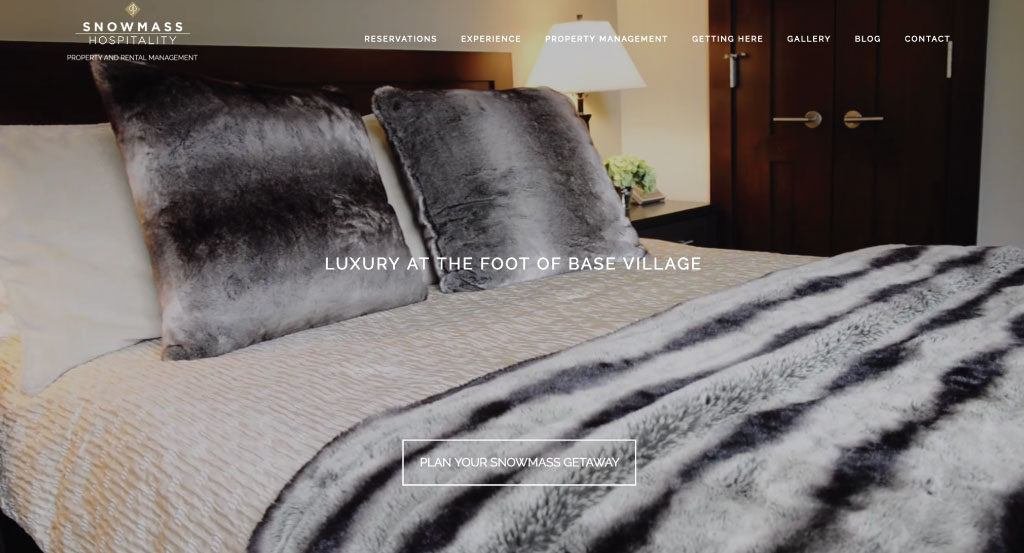 Snowmass hospitality website TMRC portfolio
