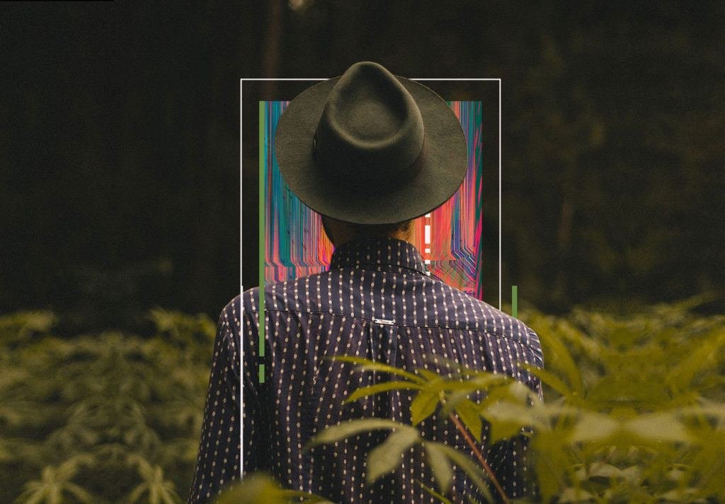 creative portrait with man standing